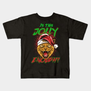 Is This Jolly Enough - Funny Cats Kids T-Shirt